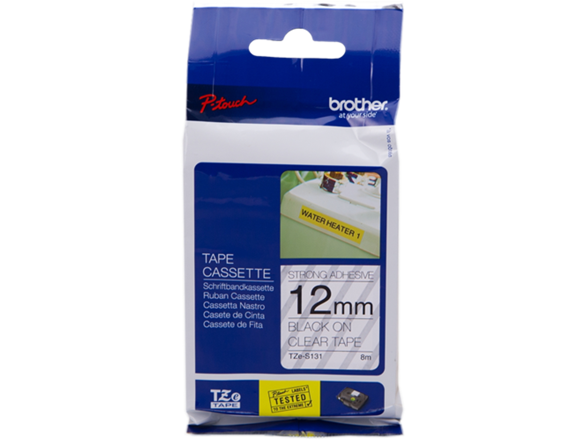 Cinta BROTHER TZeS131 laminada súper adhesiva