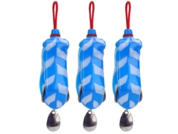 Piezas De Señuelos De Pesca Artificiales Con Lentejuelas Suaves, 5,5 Cm, Silicona N.° 4, Con Anzuelos De Acero Al Carbono Resistentes A La Oxidación.