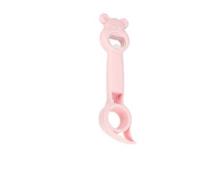 Abrebotellas Multifunción (Plástico - Rosa)