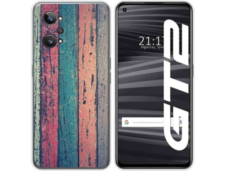 Carcasa para Realme GT 2 5G TUMUNDOSMARTPHONE Dibujos Madera 10 Multicolor