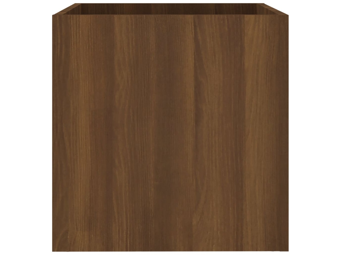 Macetero/Jardinera 40X40X40 cm Madera Procesada Roble Marrón