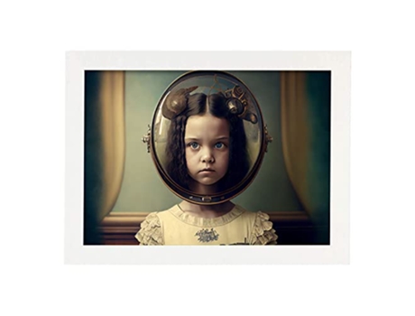 NACNIC Poster Protector De Cristal En Estilo Surrealismo Cinematográfico Ilustraciones Y Grabados De Historieta A3 Marcos Blancos