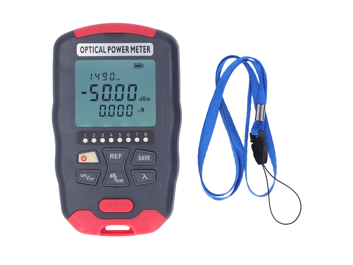 Medidor De Potencia Óptica Vfl De 20 Km, Probador De Cables Con Luz Roja Y 10 Longitudes De Onda.
