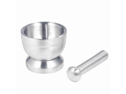 Juego De Mortero Y Maja De Acero Inoxidable Para Moler Ajo, Hierbas Y Especias - Utensilio De Cocina