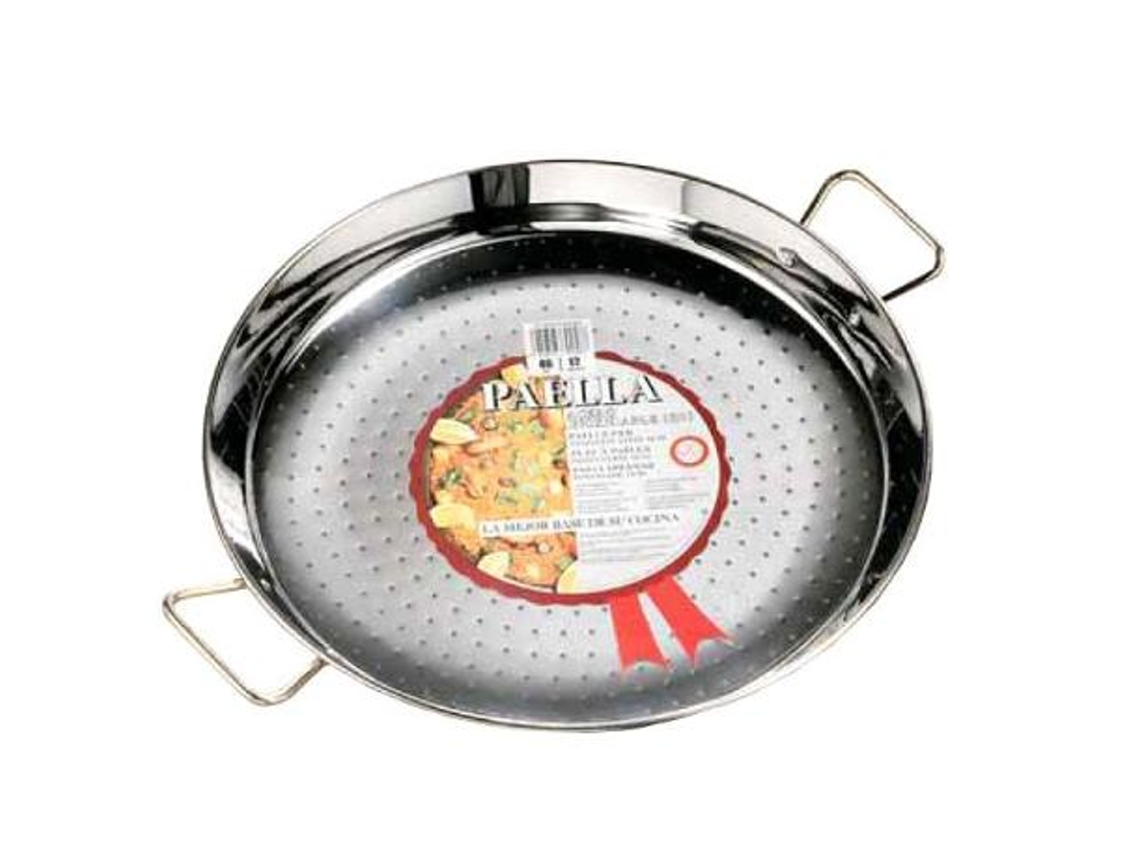 Garcima paellera inox 18-8 38 cm-  8 raciones 2 asas 70038