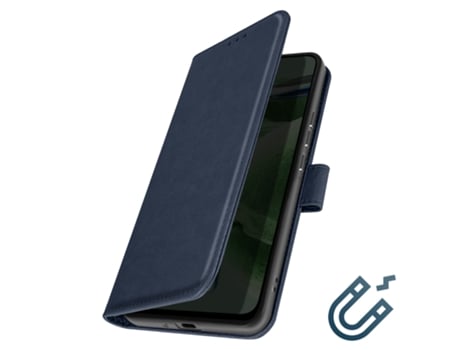 Funda Folio para Honor, Huawei Y6S, Y6, Honor 8A, Honor 2019 2020 AVIZAR Piel Azul