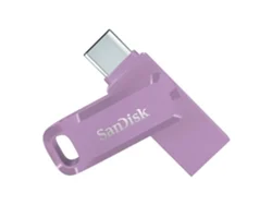 Unidad USB 3.0 SanDisk Ultra Dual Drive Go Lavanda de 128 GB y 128 GB
