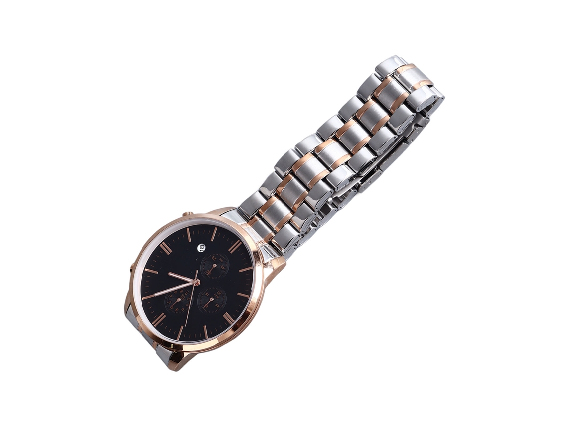 Reloj De Cuarzo Para Hombre Con Calendario, Resistente Al Agua, De Acero Inoxidable, Ideal Para Negocios.
