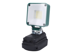 Luz de trabajo LED inalámbrica con 45 LED, 3400 lm, ajustable, impermeable, con batería y puerto USB para BL1815