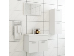 Conjunto de muebles de baño de madera blanca Lovely Home