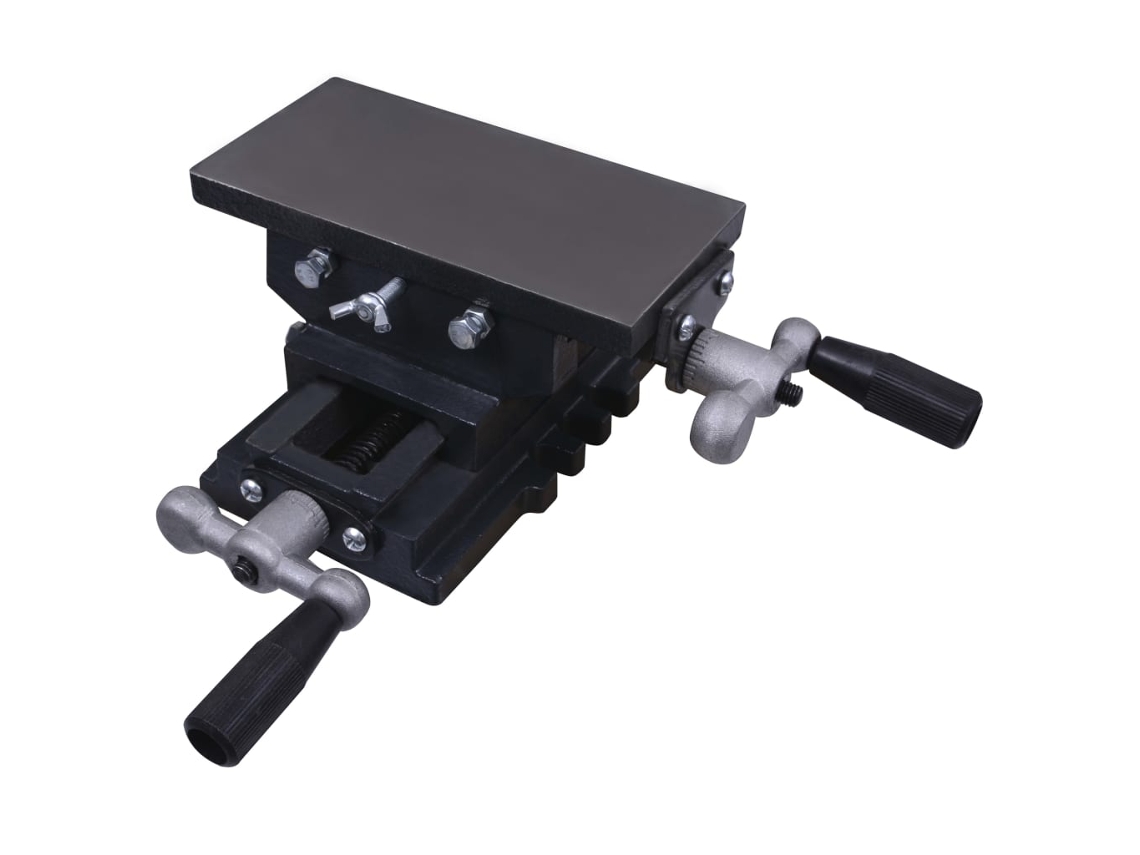 Mesa de tornillo de banco VIDAXL manual carro transversal