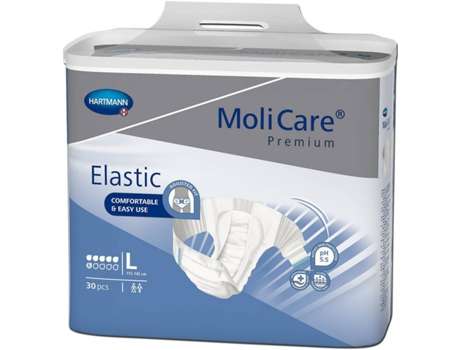 Pañales HARTMANN Molicare Premium Elastic 6G (30 Un - Tam: M)