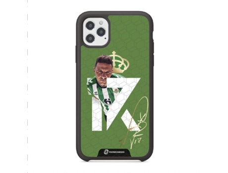 Funda PHONECASES3D iPhone 12 Pro - Oficial Real Betis Fc (Piel Sintética - Negro)