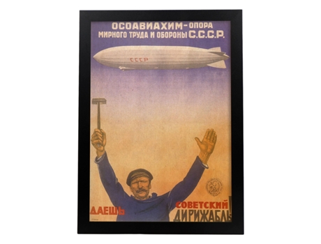 Poster NACNIC Vintage Cartel vintage Union Sovietica. Labor y debensa.