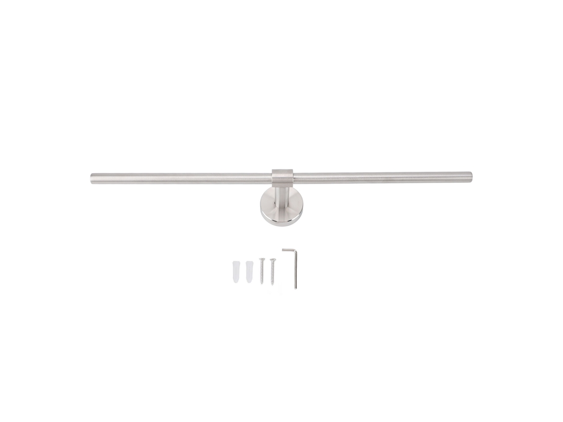 Toallero de acero inoxidable para pared, para baño y cocina, 40 cm, estilo moderno