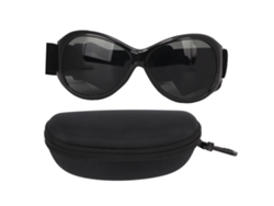 2026-gafas Para Mascotas Lentes De Sol Perro Gafas Antiviento Con Correa Ajustable Negro Gris