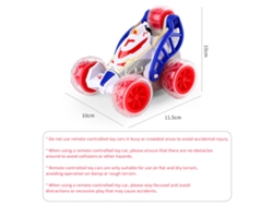 Coche Teledirigido Stunt De 2,4 Ghz Con Luces Y Música, Recargable, Para Niños Y Niñas, Color Rojo.