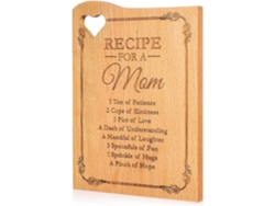Tabla de cortar personalizada, bambú natural de alta calidad, grabada con receta para mamá, regalo multifuncional para la cocina y la decoración del hogar, C
