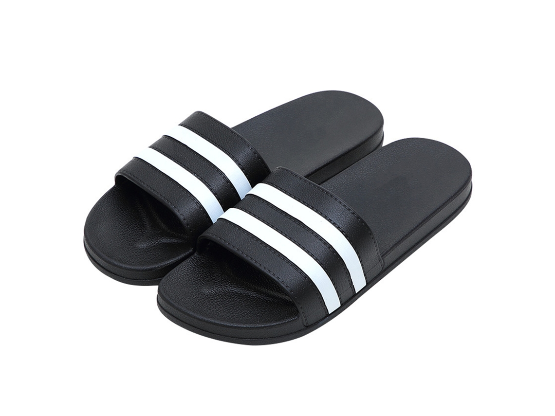 Pantuflas de ducha Baok, ligeras, cómodas, antideslizantes y con puntera abierta, para hombre y mujer, negras, talla 40-41 (aptas para tallas de calzado 39-40).