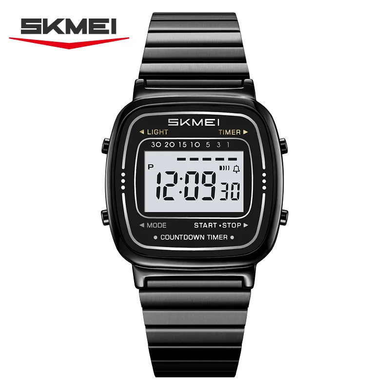 Reloj Digital Electrónico De Lujo Con Cronógrafo Electrónico (negro)