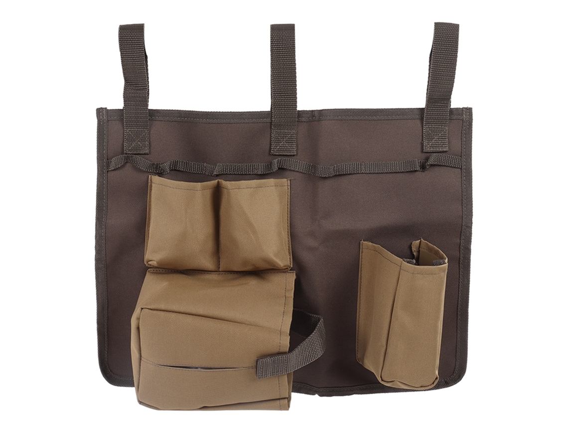 Bolsa para guardar cubiertos de camping, tela Oxford 600d resistente al desgaste con bolsillos para cubiertos para uso en exteriores.