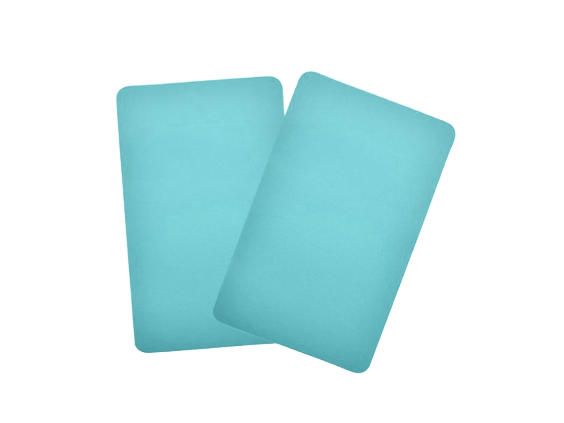 2026rebe-2 Piezas Parche De Reparación De Barco Hinchable Pvc Cuadrado Kit Para Kayaks Canoas Color Verde Menta