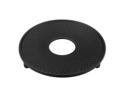 Tapete resistente de hierro fundido para utensilios de cocina, protege los muebles con tapete antideslizante de metal reciclado resistente al calor para cocina y comedor.
