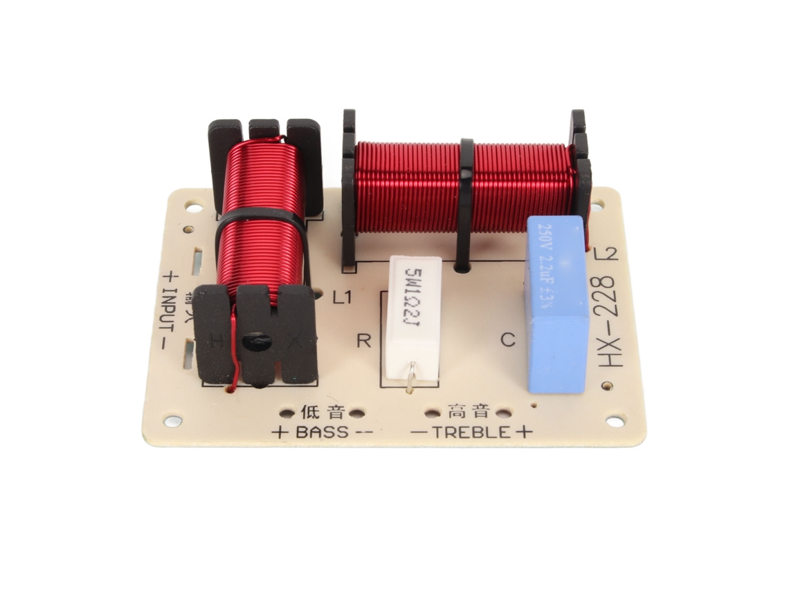 Módulo Divisor De Frequência Para Alto-falante 2 Vias Crossover Hifi Áudio 120w Diy Placa Filtro