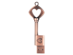 Memoria Usb Flash Disk Corazón Retro Metal Portátil 2.0 Sin Cubierta Para Almacenamiento De Información 8gb