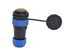 Conector De Enchufe Impermeable Ip68 De 5 A Con Tuerca Trasera Sp28 Para Cable Industrial.