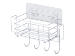 Organizador para fregadero de cocina: soporte para esponjas, cesta escurridora de platos, estante de almacenamiento, escurridor de platos, botes para especias, protector de tela.