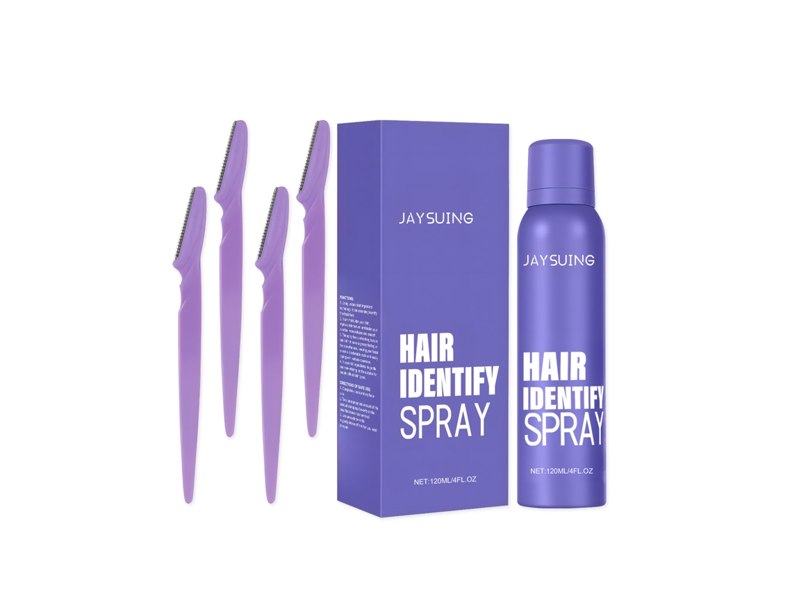 Spray para el vello facial: fácil reconocimiento.