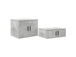 Mueble de almacenaje gris de 2 piezas 118 x 41 x 40 cm MAISON EXCLUSIVE
