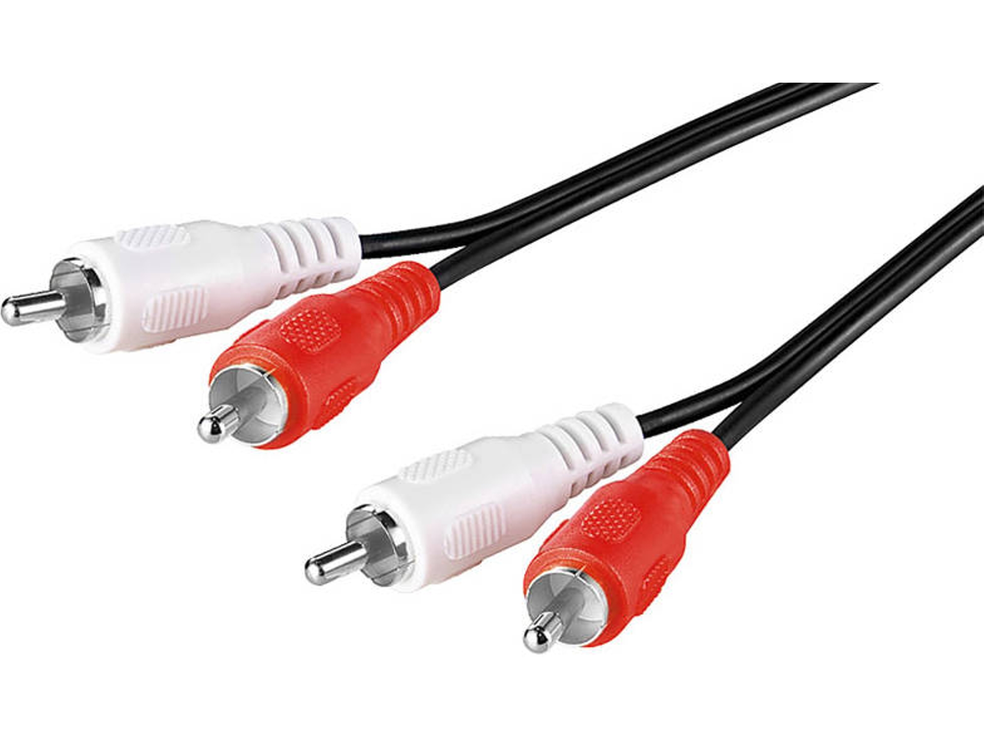 Cable de Audio GOOBAY (RCA - 50 cm - Negro)
