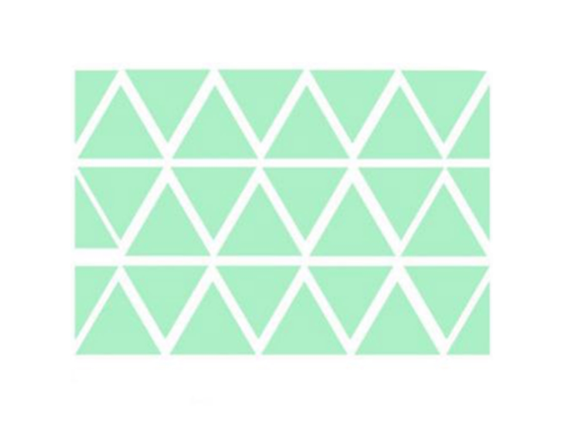 Pegatina triangular luminosa pequeña (modelo 2026) para decorar las paredes del salón y el dormitorio.