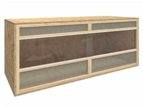 vidaXL Terrario de madera contrachapada 120x50x50 cm