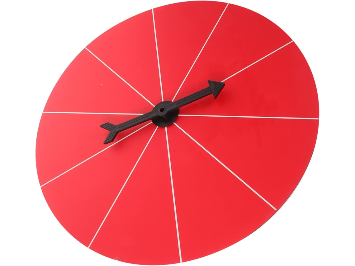 Rueda De La Fortuna De Plástico Rojo Para Montaje En Pared, Tareas Para Un Juego De Ruleta Giratoria Casero.