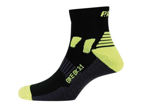 Calcetines para Mujer P.A.C Calcetine .Bike Cool 3.1 Amarillo Negro