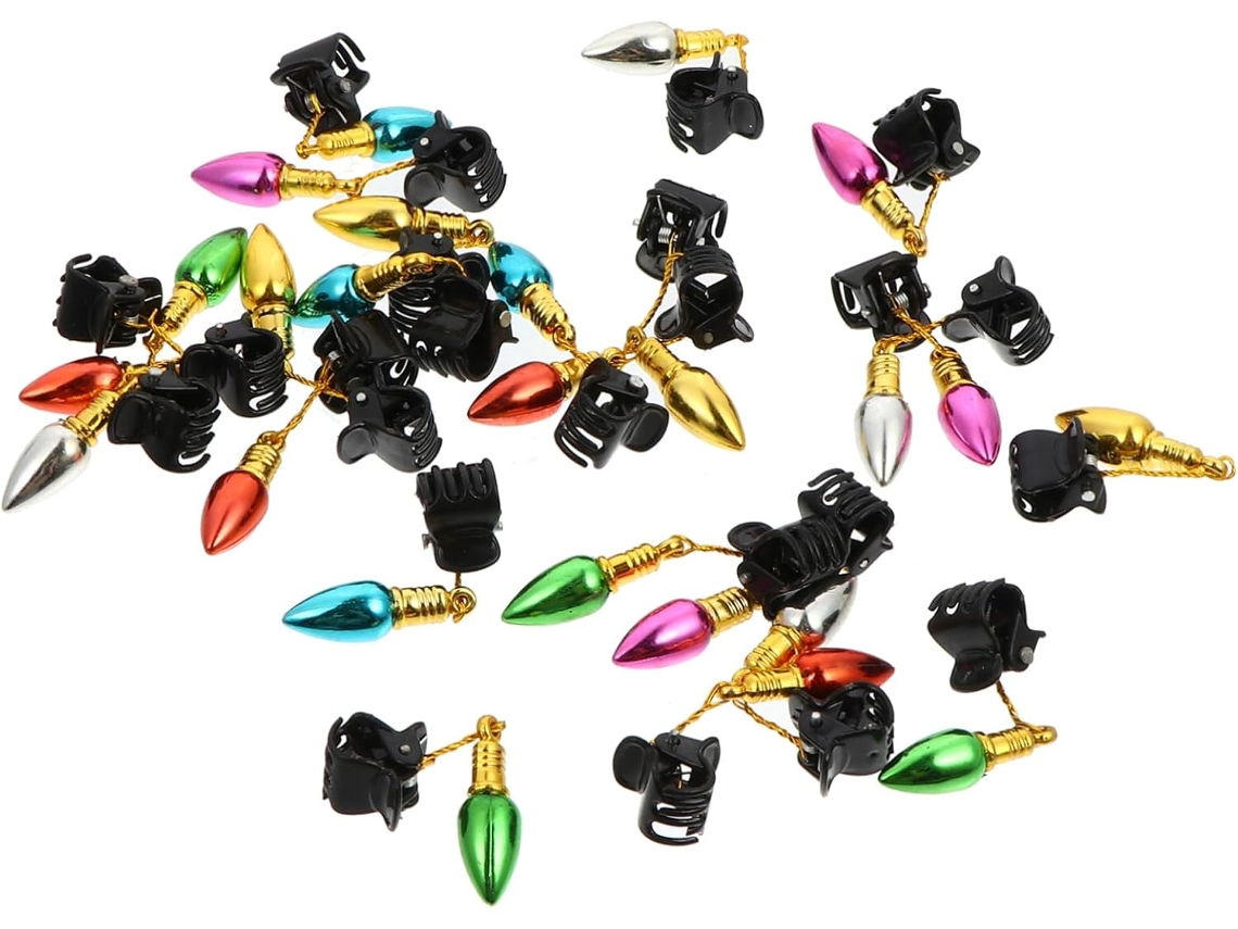 24pièces Clips À Barbe Forme De Cloche Décorations Faciales Humoristiques Para Ornements De Cheve...