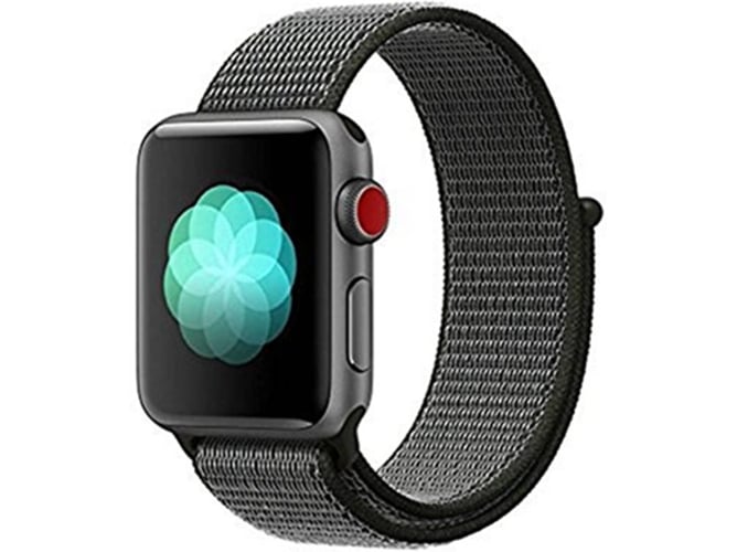 Correa Apple Watch 38, 40 mm WJS Nylon Negro