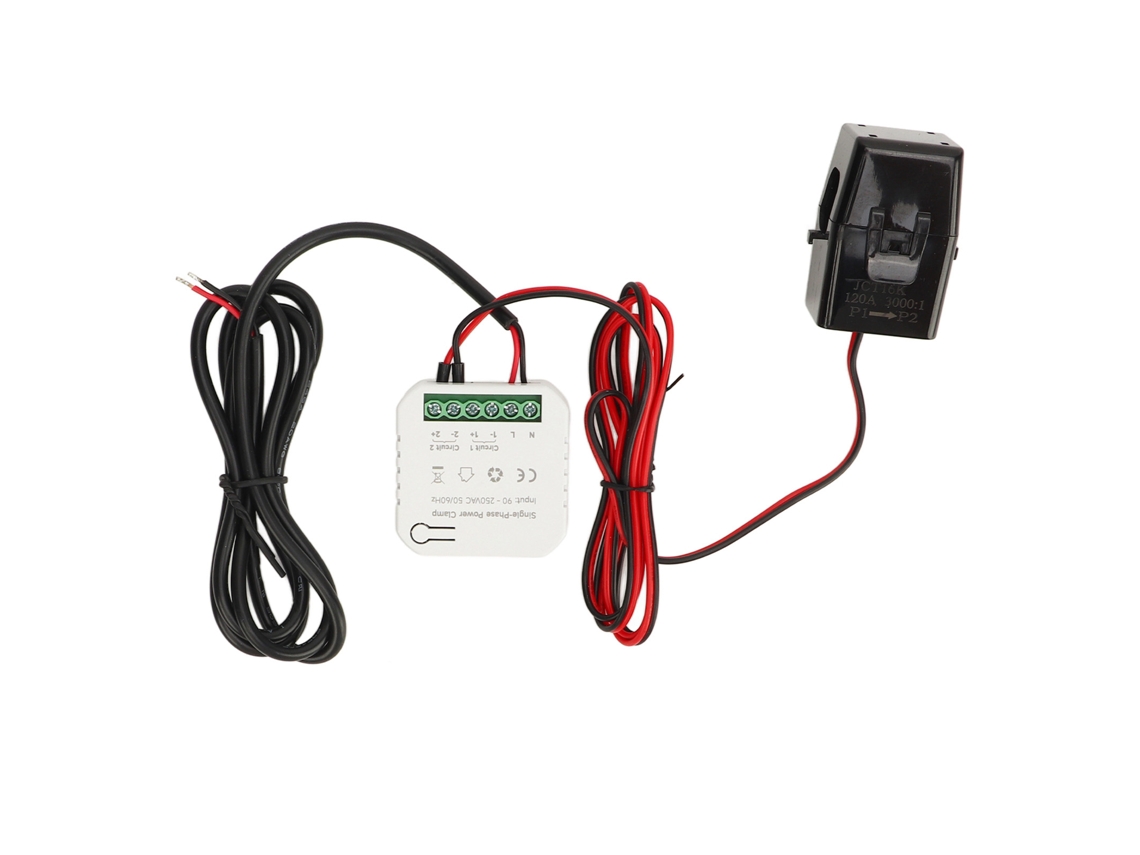 Medidor Inteligente De Energía Wifi 90-250vac Monitoreo En Tiempo Real Consumo Electricidad Kwh App