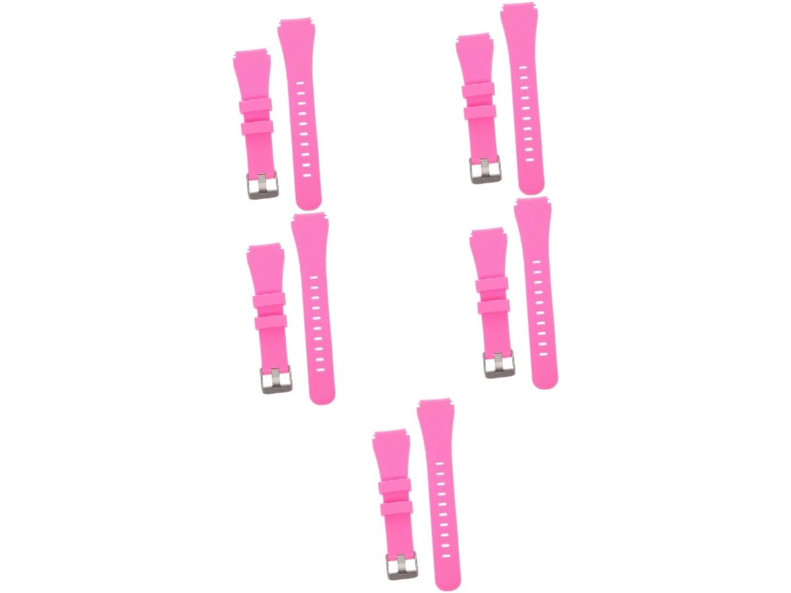 Conjunto De 5 Pulseiras De Substituição Elegantes Para Smartwatches, Feitas De Silicone Durável.