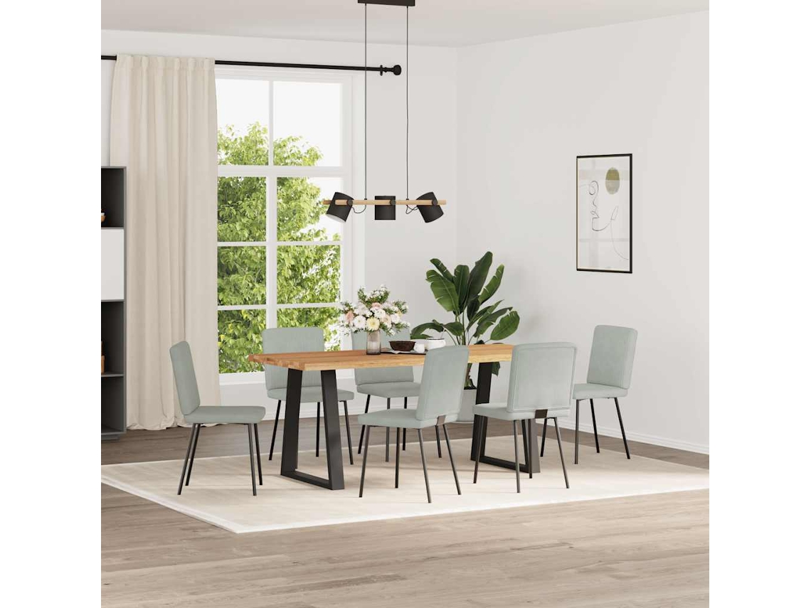 Maison Exclusive - Sillas De Comedor Giratorias 6 Uds Terciopelo Gris Claro