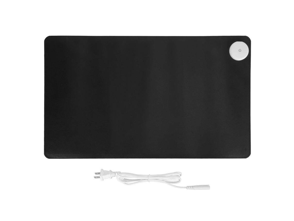 Almohadilla De Escritorio Térmica Warm Desktop Pad 3 Niveles De Calor Temporizador Impermeable Almohadilla Para Ratón Grande De Cuero Pu Con Enchufe Estadounidense