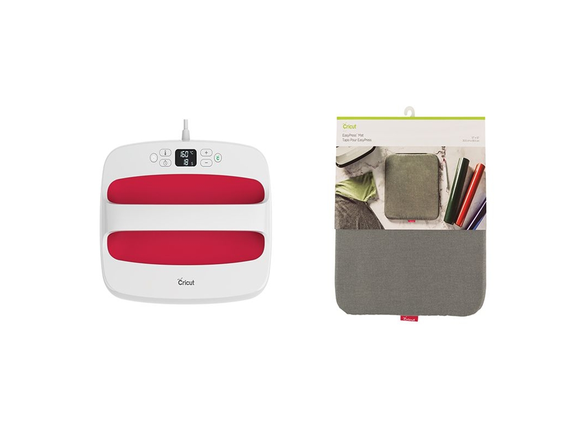 Prensa de calor Easy Press 2 CRICUT 30 x 25 cm alfombrilla de 30,5 x 30,5 cm