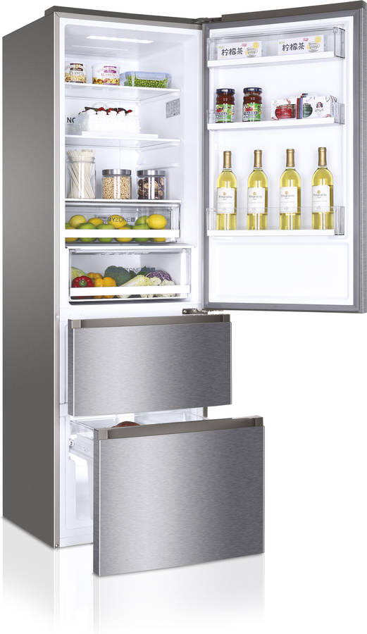 Frigorífico Combi HAIER A3FE835CGJE (No Frost - 190 cm - 328 L - Inox)