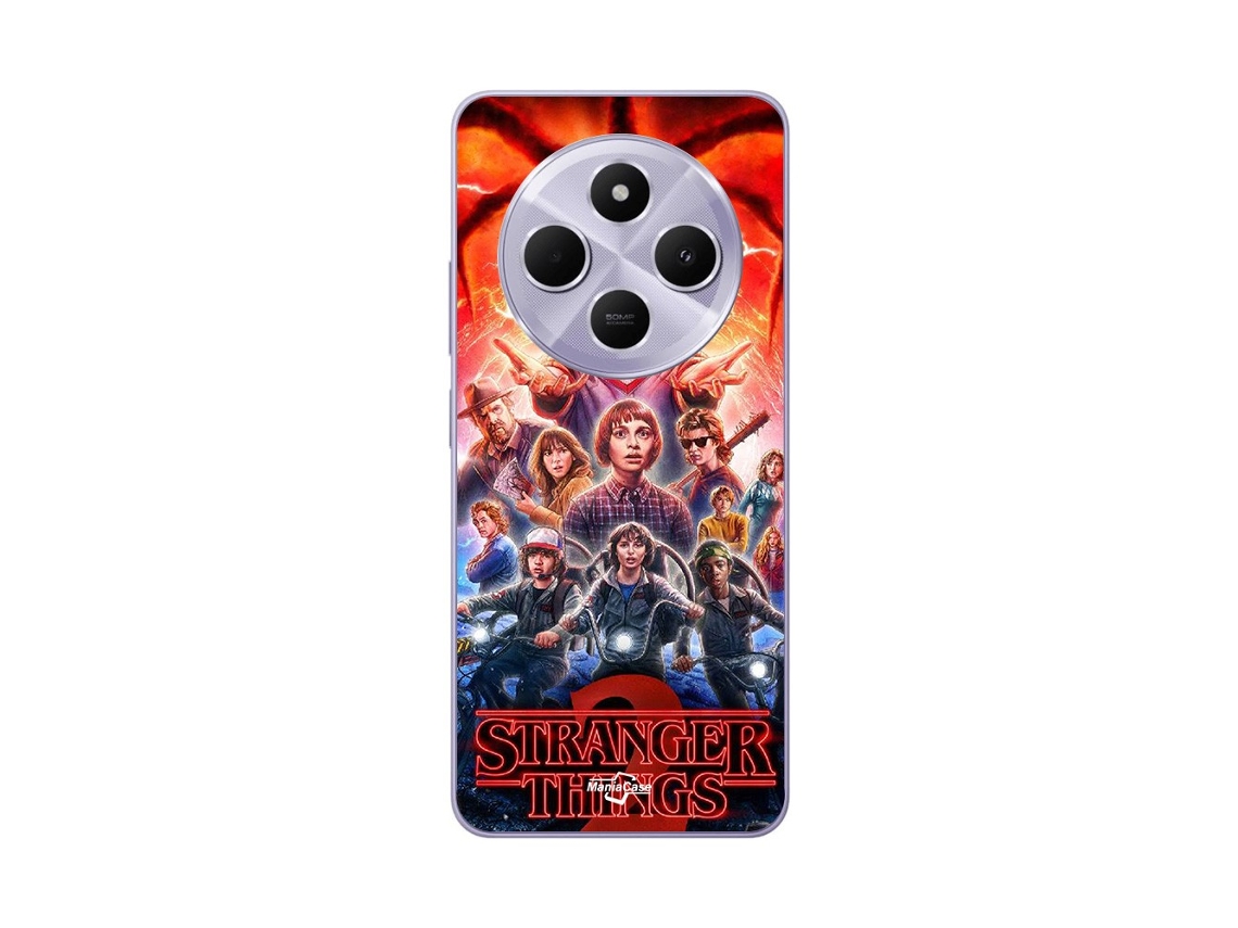 Funda Stranger Things Season para Xiaomi Redmi 14C MANIACASE Negro