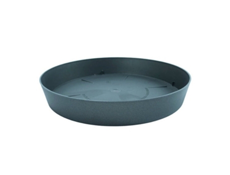 PLASTIKEN TES - Plato Redondo Ø28 cm para Macetas de 38 cm Antracita