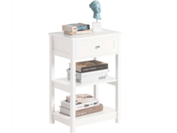 Mesa Lateral SOBUY FBT46-W (MDF - 45x68x30 cm)