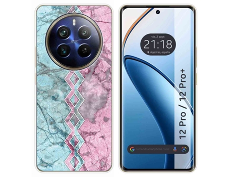 Funda Diseño Mármol para Realme 12 Pro 5G / 12 Pro Plus 5G TUMUNDOSMARTPHONE Silicona Multicolor